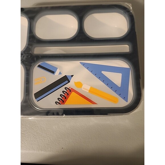 Quaker Oats Blue Bento Box Lunchbox School Microwave Freezer Dishwasher Safe - Picture 4 of 5